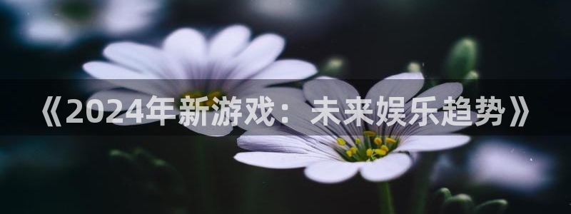 db电竞品牌logo：《2024年新游戏：未来娱乐趋势》