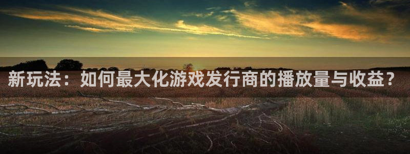 db电竞官网注册平台是什么：新玩法：如何最大化游戏发行商的播放量与收益？